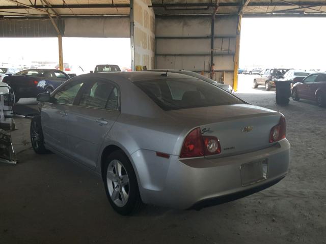 1G1ZB5EB5AF271152 - 2010 CHEVROLET MALIBU LS ვერცხლისფერი ფოტო 3