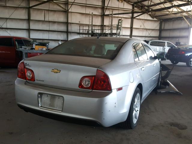 1G1ZB5EB5AF271152 - 2010 CHEVROLET MALIBU LS ვერცხლისფერი ფოტო 4