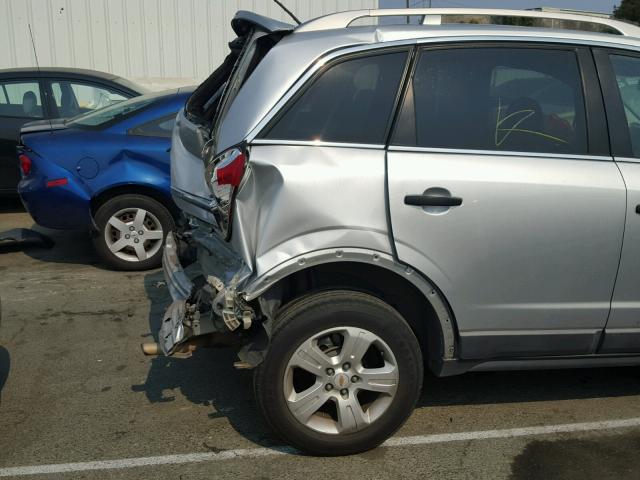 3GNAL2EK0DS572693 - 2013 CHEVROLET CAPTIVA LS SILVER photo 9