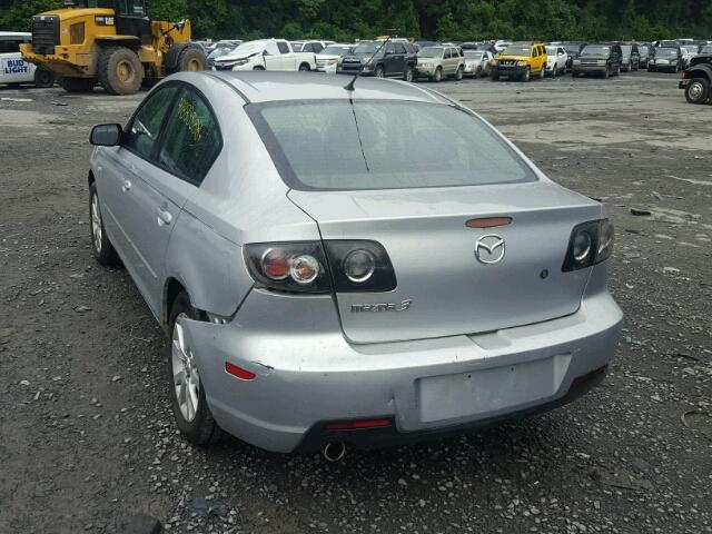 JM1BK12F171636571 - 2007 MAZDA 3 I SILVER photo 3