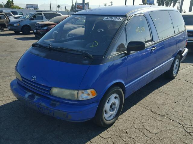 JT3AC12R3M0032884 - 1991 TOYOTA PREVIA LE BLUE photo 2