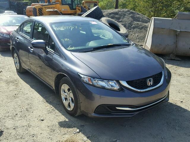 19XFB2F55EE033710 - 2014 HONDA CIVIC GRAY photo 1