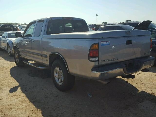 5TBRT34122S259312 - 2002 TOYOTA TUNDRA ACC SILVER photo 3