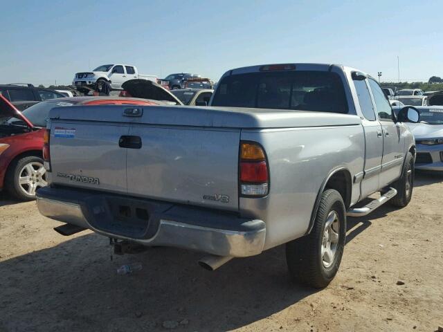 5TBRT34122S259312 - 2002 TOYOTA TUNDRA ACC SILVER photo 4