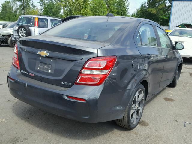 1G1JF5SB4H4135719 - 2017 CHEVROLET SONIC PREM GRAY photo 4