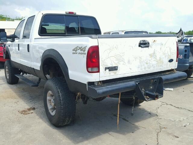 1FTNW21F11EB69791 - 2001 FORD F250 SUPER WHITE photo 3