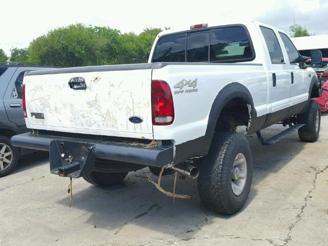 1FTNW21F11EB69791 - 2001 FORD F250 SUPER WHITE photo 4