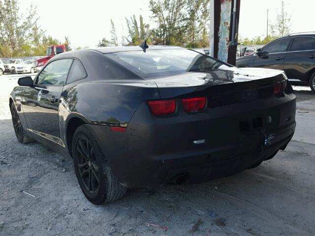 2G1FA1ED0B9109343 - 2011 CHEVROLET CAMARO LS BLACK photo 3