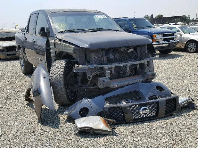 1N6AA07A75N551369 - 2005 NISSAN TITAN XE BLACK photo 1