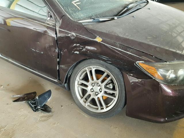 JTKDE3B7XA0308785 - 2010 TOYOTA SCION TC 栗色 照片 9