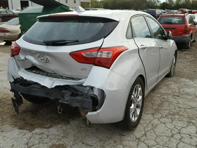 KMHD35LE3DU082443 - 2013 HYUNDAI ELANTRA GT SILVER photo 4