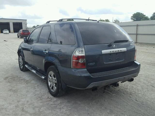 2HNYD18926H519775 - 2006 ACURA MDX GRAY photo 3