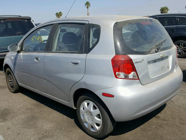 KL1TD66658B085358 - 2008 CHEVROLET AVEO BASE Gümüş foto 3