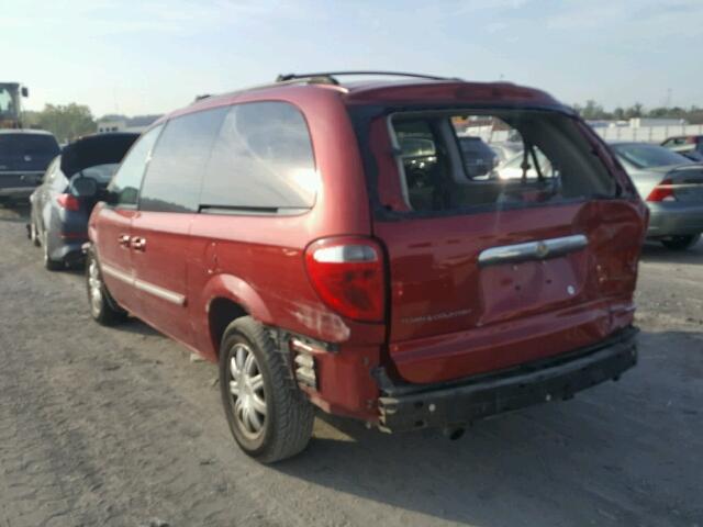 2A4GP54L06R907058 - 2006 CHRYSLER TOWN & COU BURGUNDY photo 3