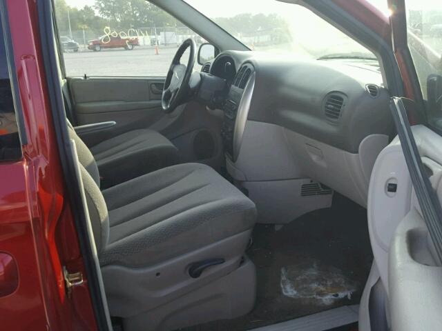 2A4GP54L06R907058 - 2006 CHRYSLER TOWN & COU BURGUNDY photo 5