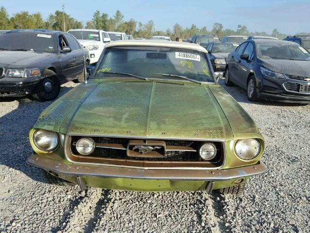 7R03C206853 - 1967 FORD MUSTANG CV GREEN photo 9