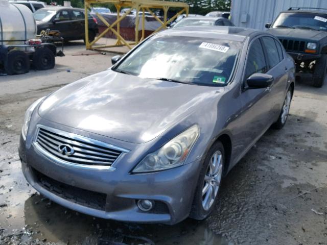 JN1CV6AR0AM458374 - 2010 INFINITI G37 GRAY photo 2