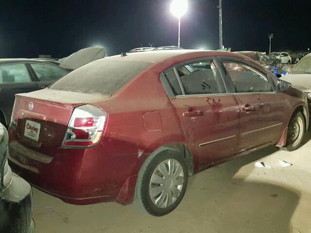 3N1AB61E18L613094 - 2008 NISSAN SENTRA RED photo 4