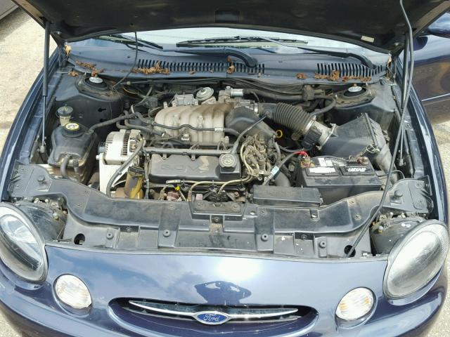 1FAFP52UXWG268563 - 1998 FORD TAURUS LX BLUE photo 7