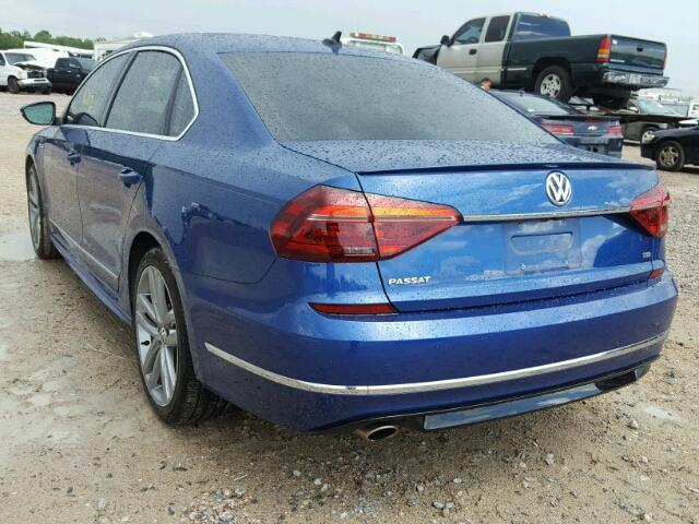 1VWDT7A34HC023170 - 2017 VOLKSWAGEN PASSAT R-L 蓝色 照片 3