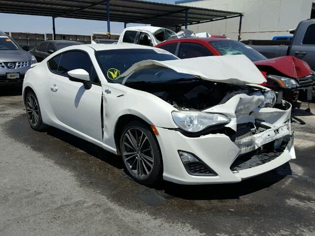 JF1ZNAA17E8700019 - 2014 TOYOTA SCION FR-S WHITE photo 1