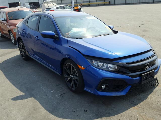 SHHFK7H40HU426299 - 2017 HONDA CIVIC SPOR BLUE photo 1