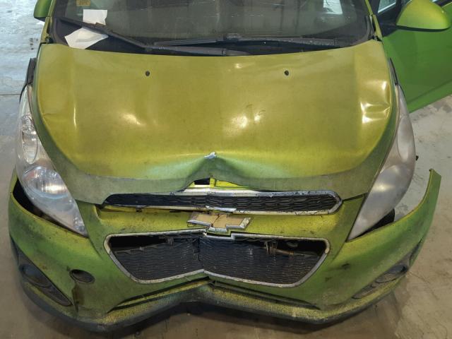 KL8CA6S91EC570242 - 2014 CHEVROLET SPARK LS GREEN photo 7