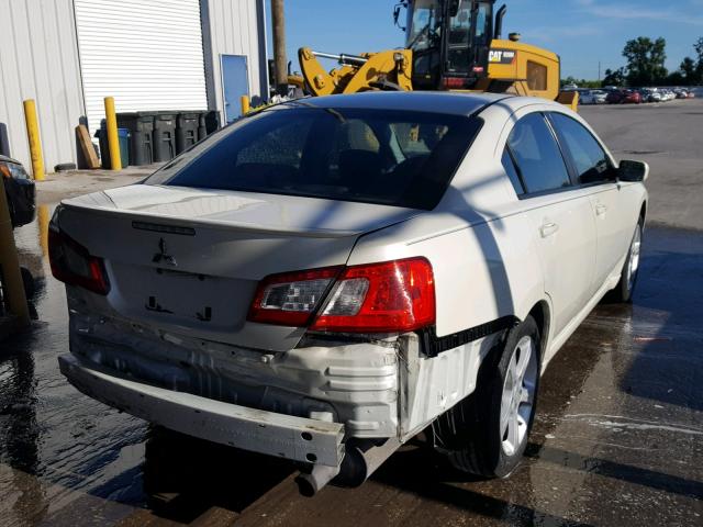 4A3AB36F59E007163 - 2009 MITSUBISHI GALANT ES WHITE photo 4