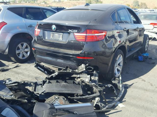 5UXFG2C59E0K41764 - 2014 BMW X6 XDRIVE3 BLACK photo 4