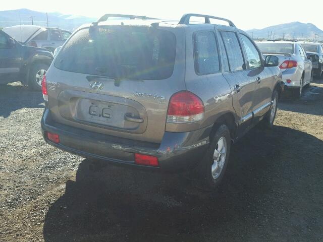 KM8SC13D25U914024 - 2005 HYUNDAI SANTA FE G BROWN photo 4