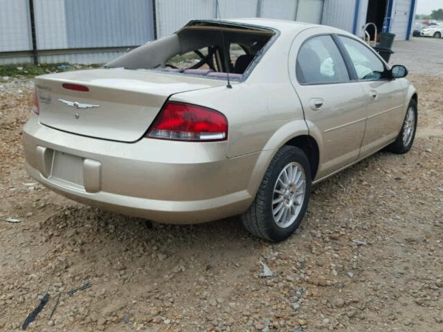 1C3EL46X95N691634 - 2005 CHRYSLER SEBRING TAN photo 4