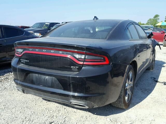 2C3CDXJG1GH286473 - 2016 DODGE CHARGER SX BLACK photo 4