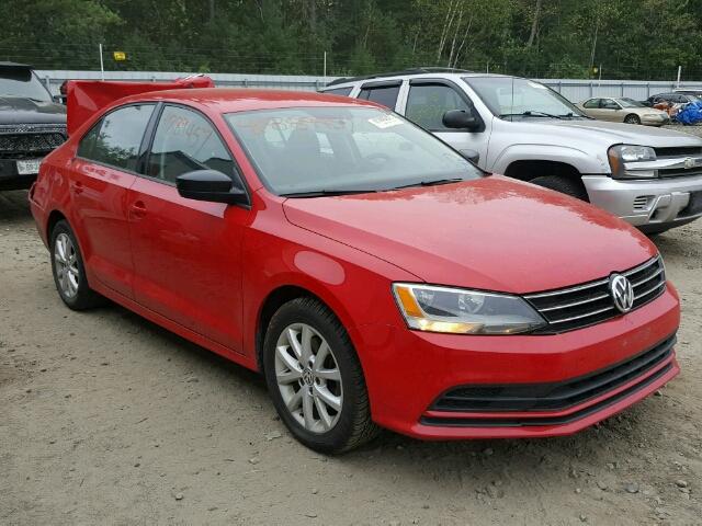 3VWD17AJ4FM240038 - 2015 VOLKSWAGEN JETTA SE RED photo 1