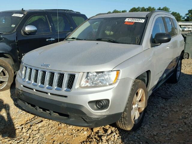 1C4NJCBA8CD540445 - 2012 JEEP COMPASS SILVER photo 2