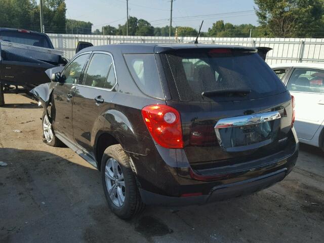 2GNALAEK4E1175012 - 2014 CHEVROLET EQUINOX LS BLACK photo 3