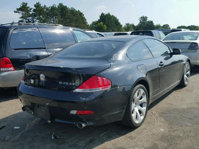 WBAEH73464B189024 - 2004 BMW 645 BLACK photo 4