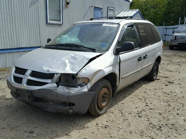 1B4GP25301B264959 - 2001 DODGE CARAVAN SE SILVER photo 2