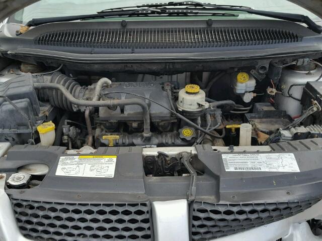 1B4GP25301B264959 - 2001 DODGE CARAVAN SE SILVER photo 7