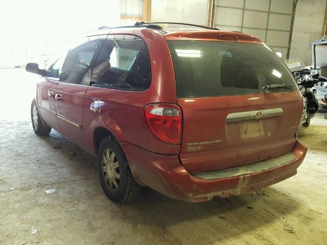 2A8GP54L57R122549 - 2007 CHRYSLER TOWN & COU MAROON photo 3