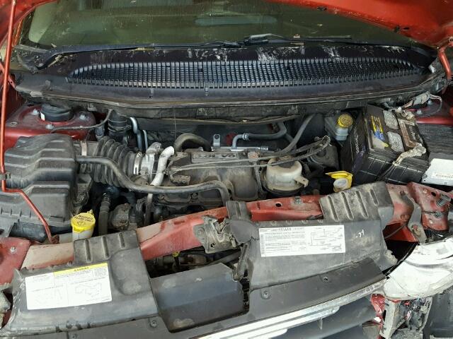 2A8GP54L57R122549 - 2007 CHRYSLER TOWN & COU MAROON photo 7