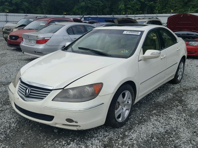 JH4KB16595C002698 - 2005 ACURA RL WHITE photo 2