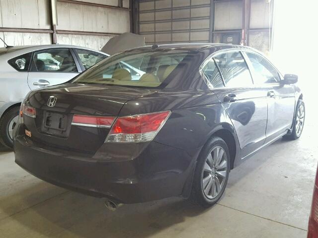 1HGCP2F89BA081256 - 2011 HONDA ACCORD EXL BROWN photo 4