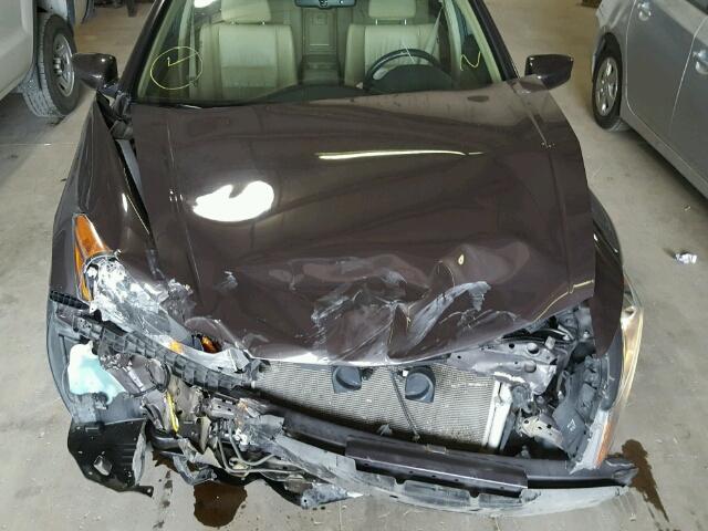 1HGCP2F89BA081256 - 2011 HONDA ACCORD EXL BROWN photo 7