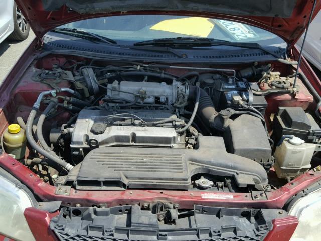 JM1BJ222610441536 - 2001 MAZDA PROTEGE DX RED photo 7