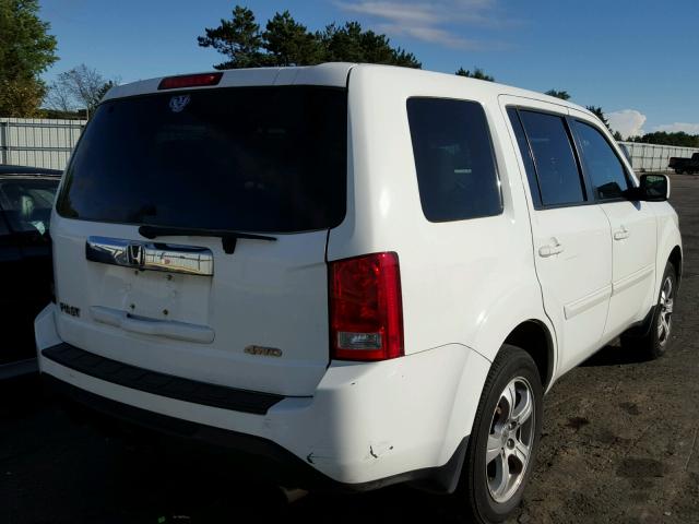 5FNYF4H54CB011727 - 2012 HONDA PILOT WHITE photo 4