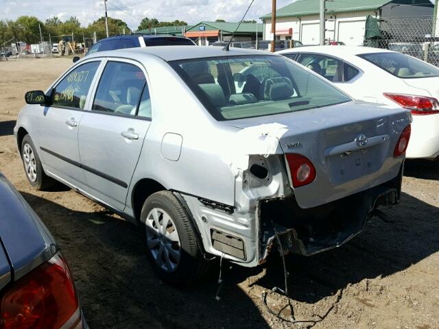 1NXBR32E68Z023405 - 2008 TOYOTA COROLLA SILVER photo 3