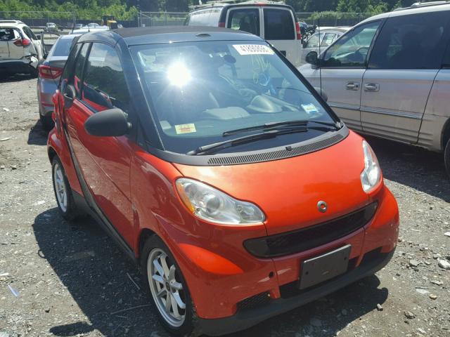 WMEEK31XX8K140815 - 2008 SMART FORTWO PAS 橙色 照片 1