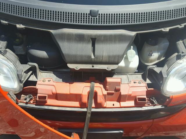 WMEEK31XX8K140815 - 2008 SMART FORTWO PAS 橙色 照片 7