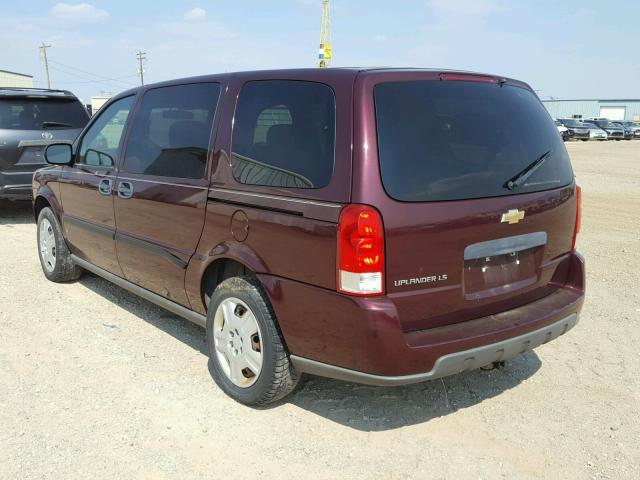 1GNDV23L66D119099 - 2006 CHEVROLET UPLANDER L MAROON photo 3