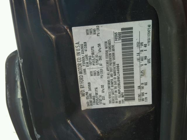 5LMPU28L8WLJ44084 - 1998 LINCOLN NAVIGATOR 黑色 照片 10